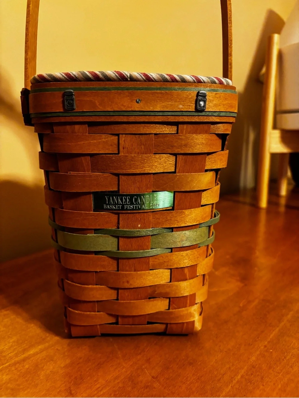 Signed 2009 Longaberger Yankee Candle Basket Festival Basket